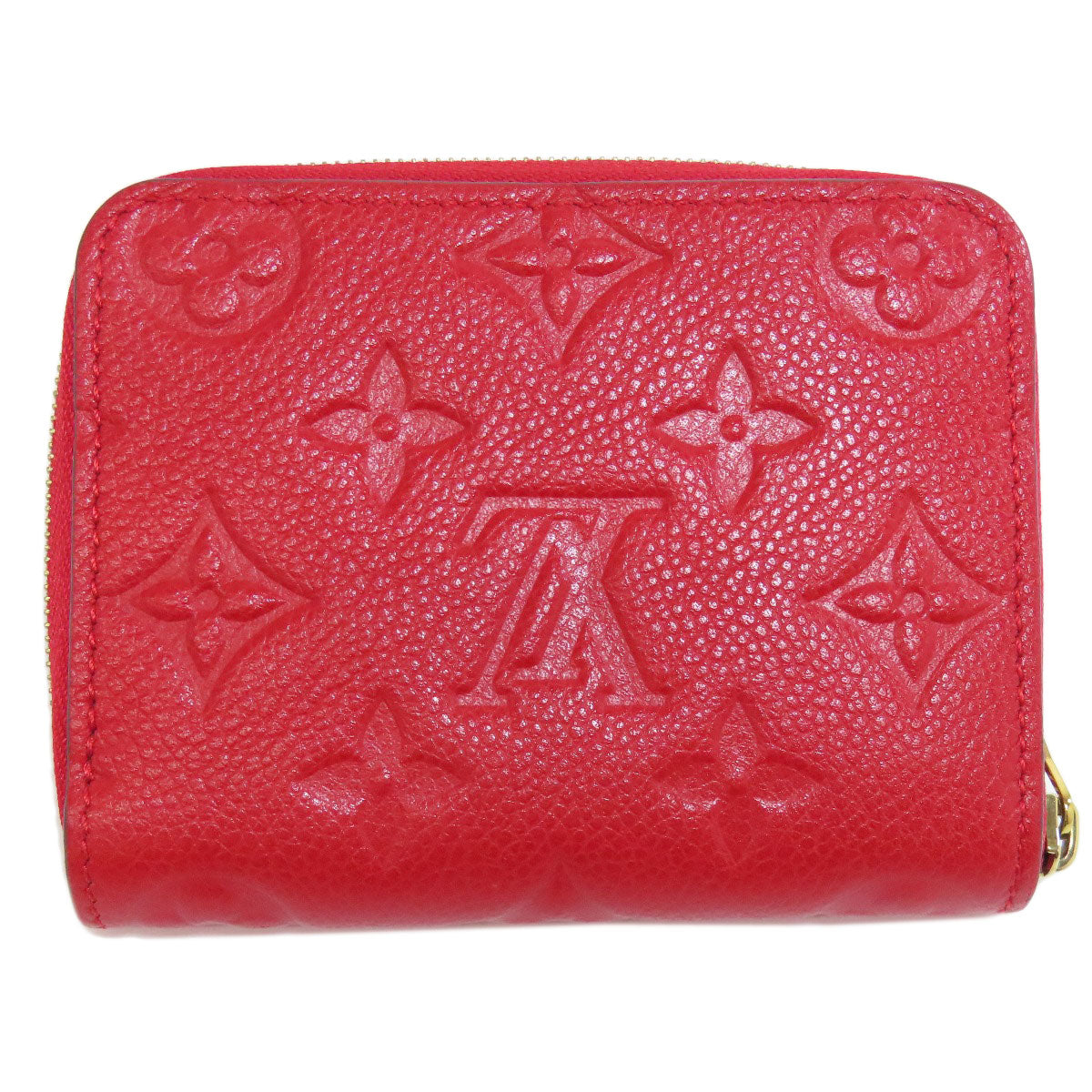 LOUIS VUITTON Coin case M60740 Ann Platt Red Zippy coin purse Women  d