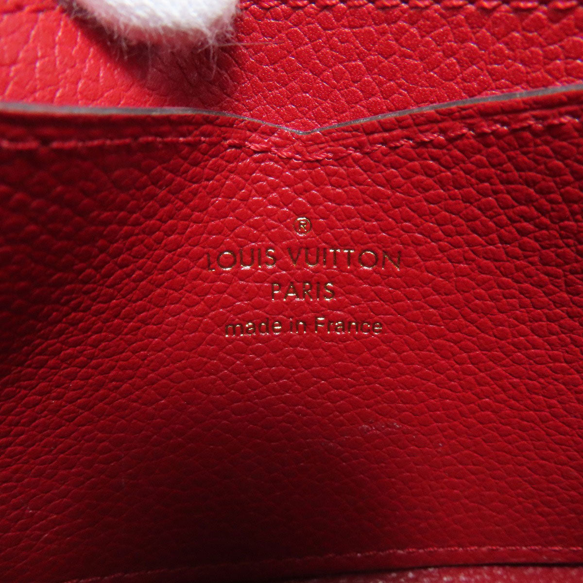 LOUIS VUITTON Coin case M60740 Ann Platt Red Zippy coin purse Women  d