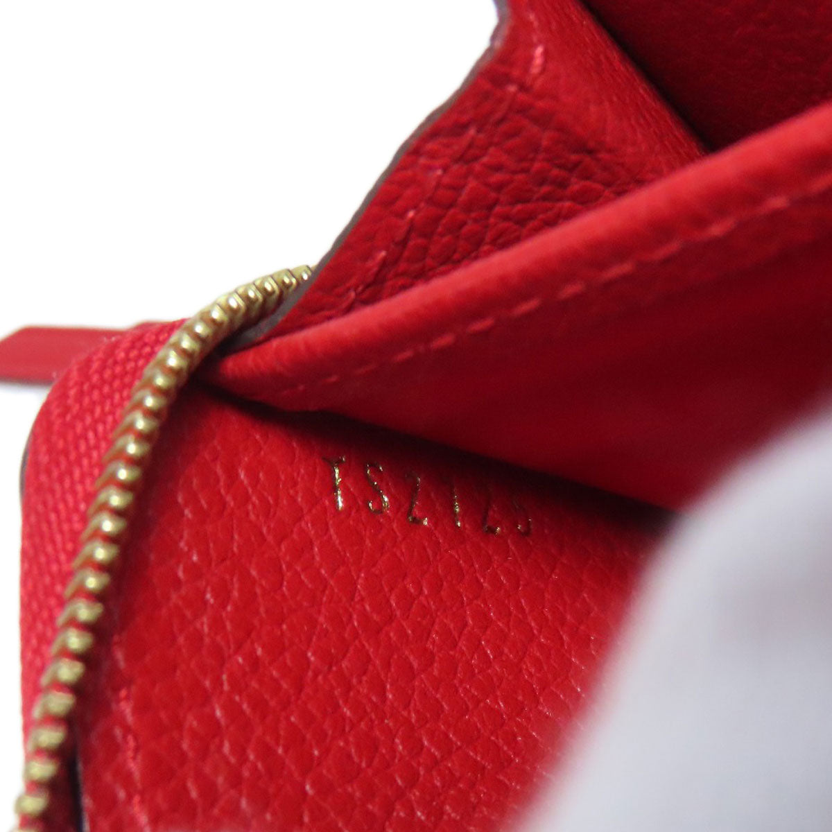 LOUIS VUITTON Coin case M60740 Ann Platt Red Zippy coin purse Women  d