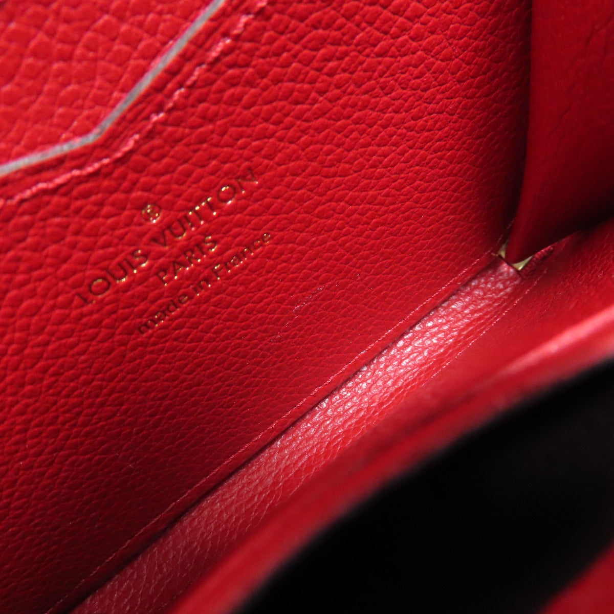 LOUIS VUITTON Coin case M60740 Ann Platt Red Zippy coin purse Women  d