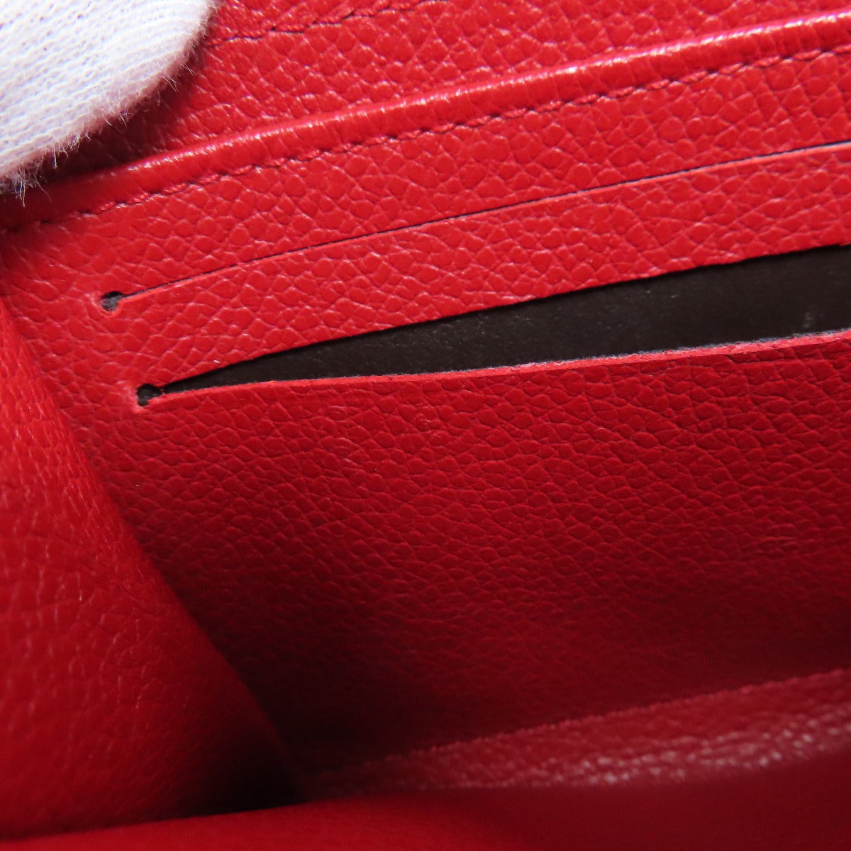 LOUIS VUITTON Coin case M60740 Ann Platt Red Zippy coin purse Women  d