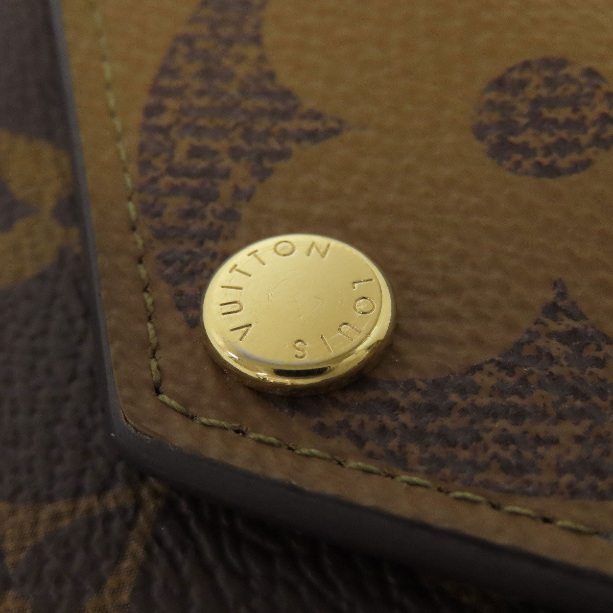 LOUIS VUITTON Bifold Wallet M80725 Monogram reverse Brown Zoe Women  d