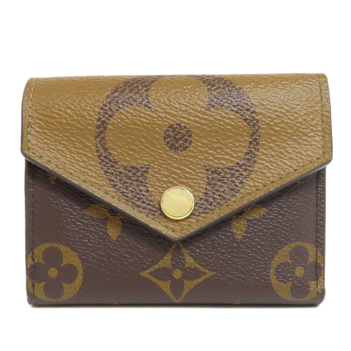 LOUIS VUITTON Bifold Wallet M80725 Monogram reverse Brown Zoe Women  d
