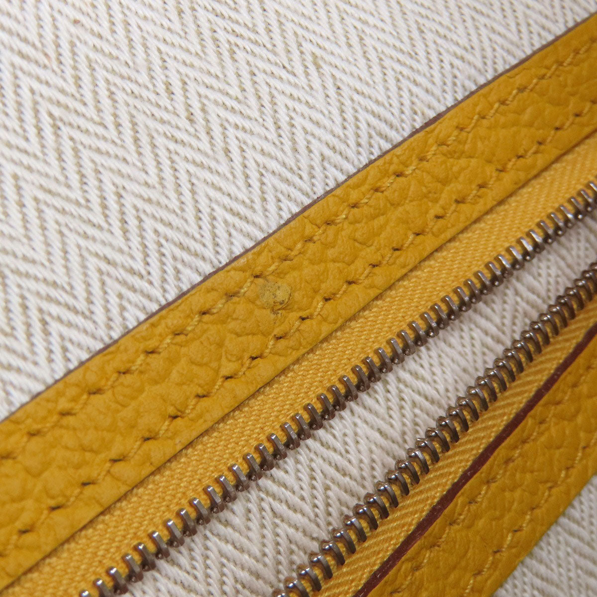 HERMES Tote Bag Country yellow Garden Party PM Jaune Ambre SilverMetal Women  d