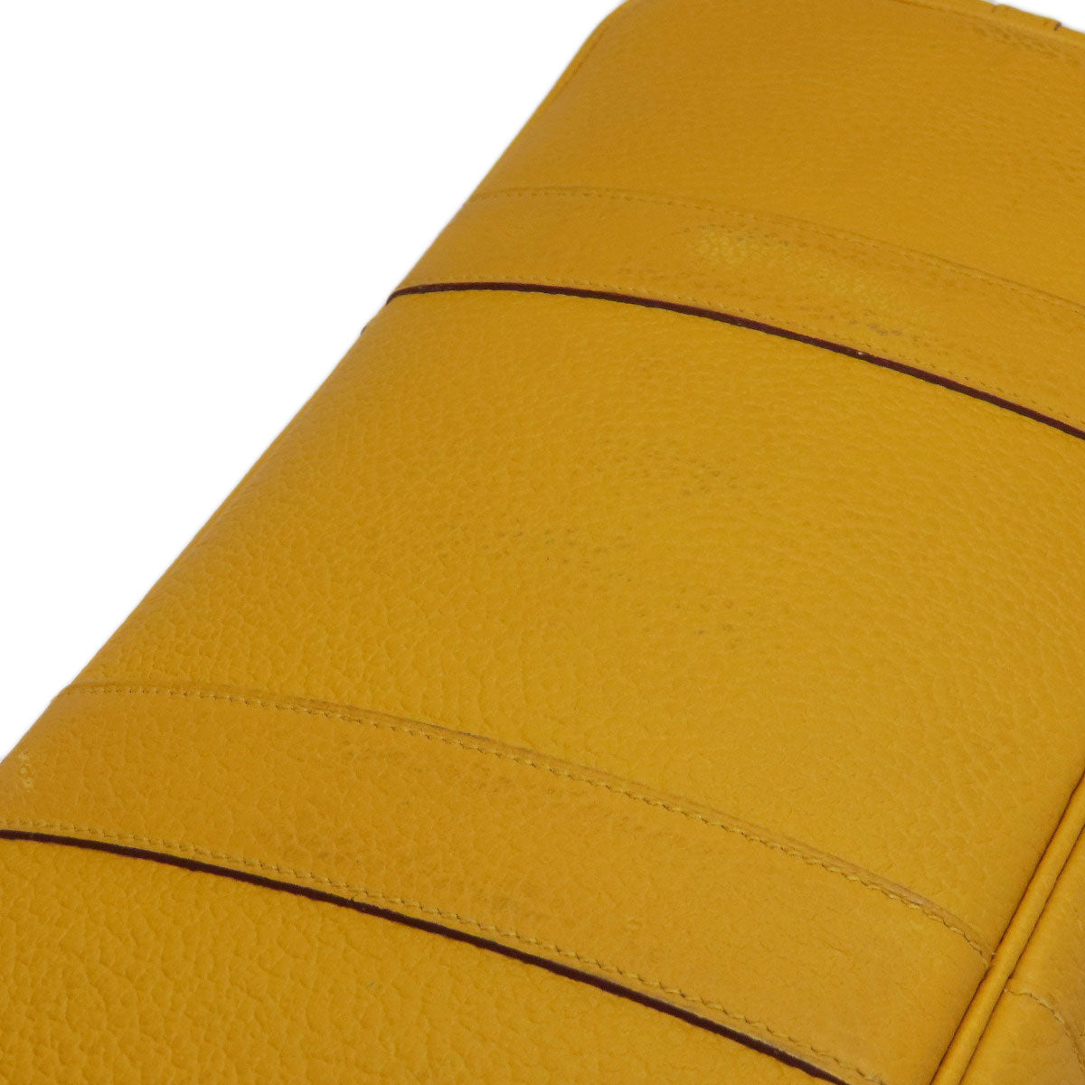 HERMES Tote Bag Country yellow Garden Party PM Jaune Ambre SilverMetal Women  d