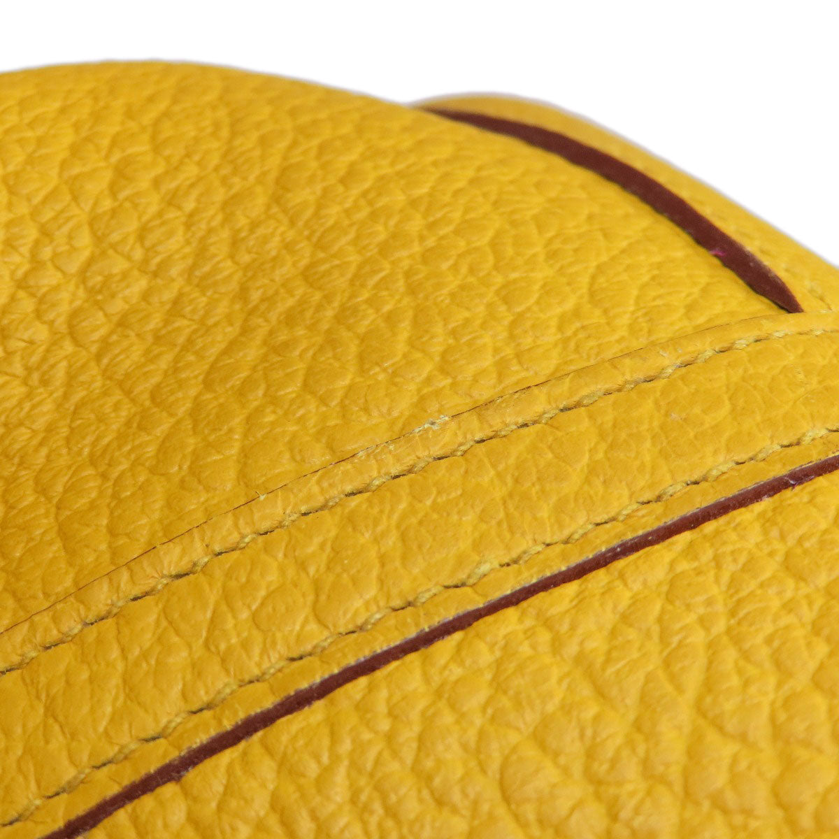 HERMES Tote Bag Country yellow Garden Party PM Jaune Ambre SilverMetal Women  d