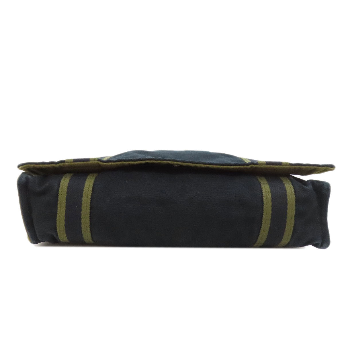 HERMES Shoulder Bag canvas black Sac Fourre Tout Bassus Women  d