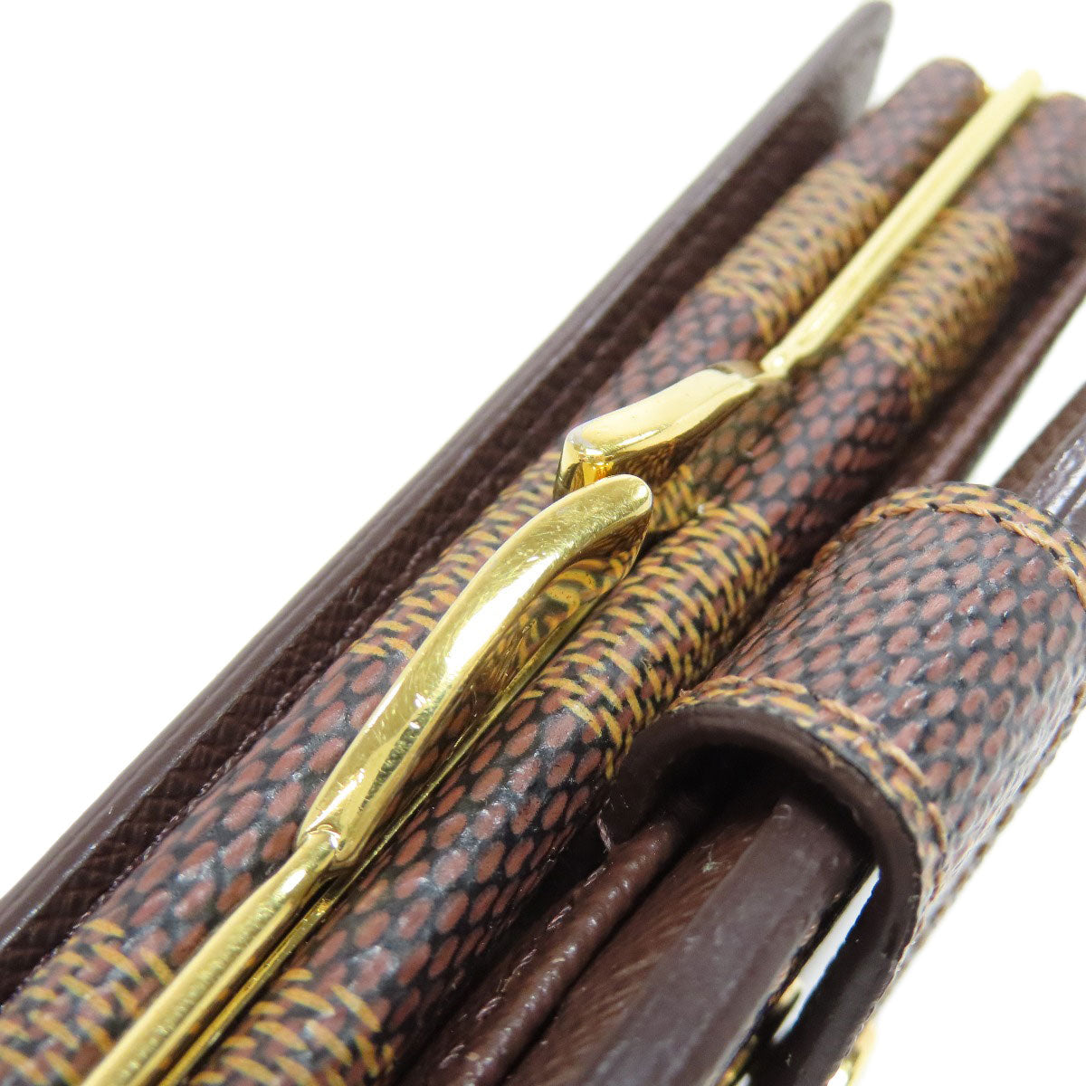 LOUIS VUITTON Bifold Wallet N61674 Damier canvas Brown Portefeuille Vienova Women  d