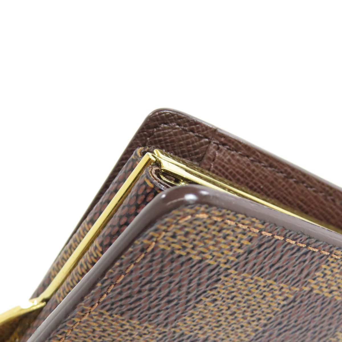 LOUIS VUITTON Bifold Wallet N61674 Damier canvas Brown Portefeuille Vienova Women  d