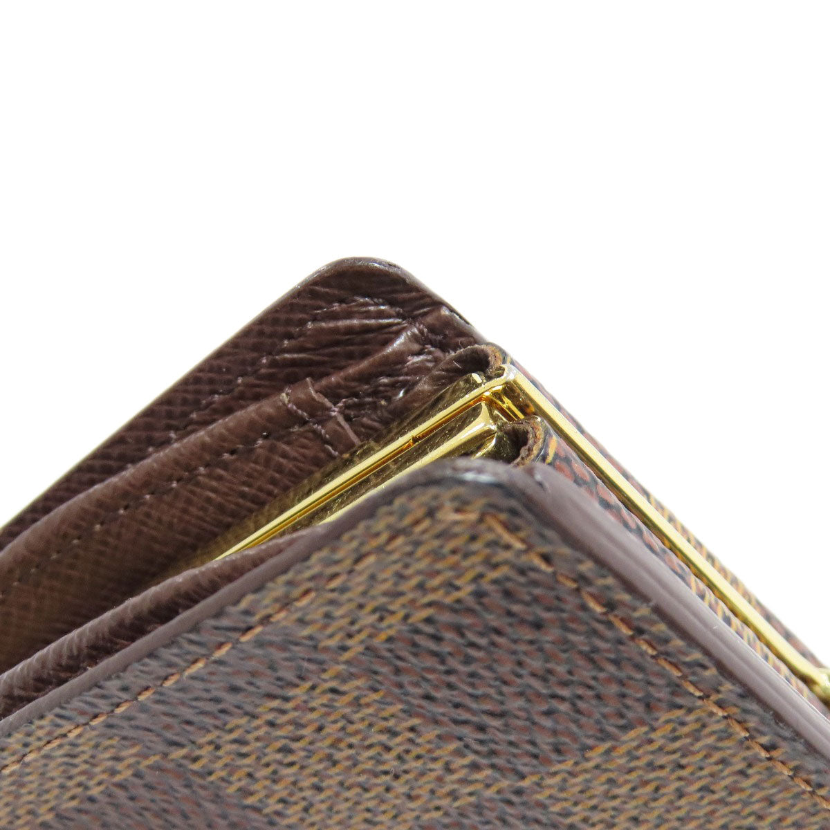 LOUIS VUITTON Bifold Wallet N61674 Damier canvas Brown Portefeuille Vienova Women  d