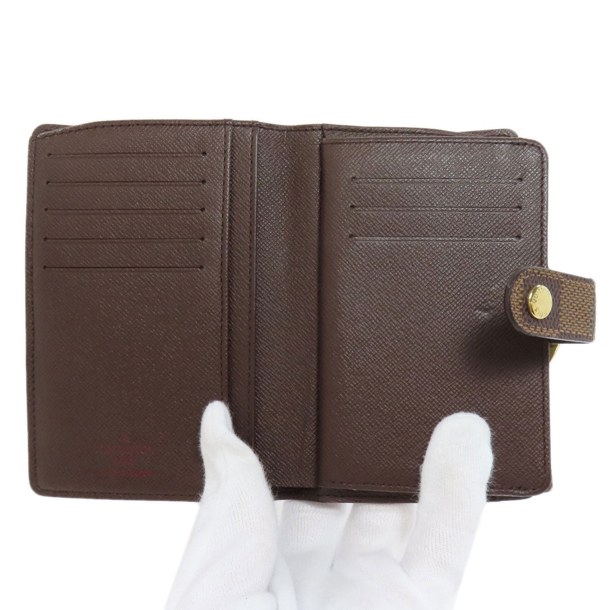 LOUIS VUITTON Bifold Wallet N61674 Damier canvas Brown Portefeuille Vienova Women  d