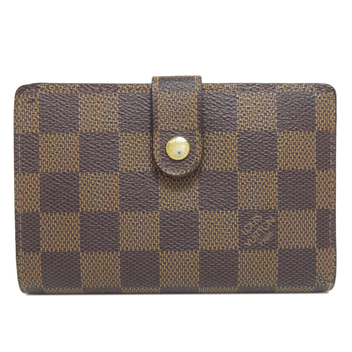 LOUIS VUITTON Bifold Wallet N61674 Damier canvas Brown Portefeuille Vienova Women  d