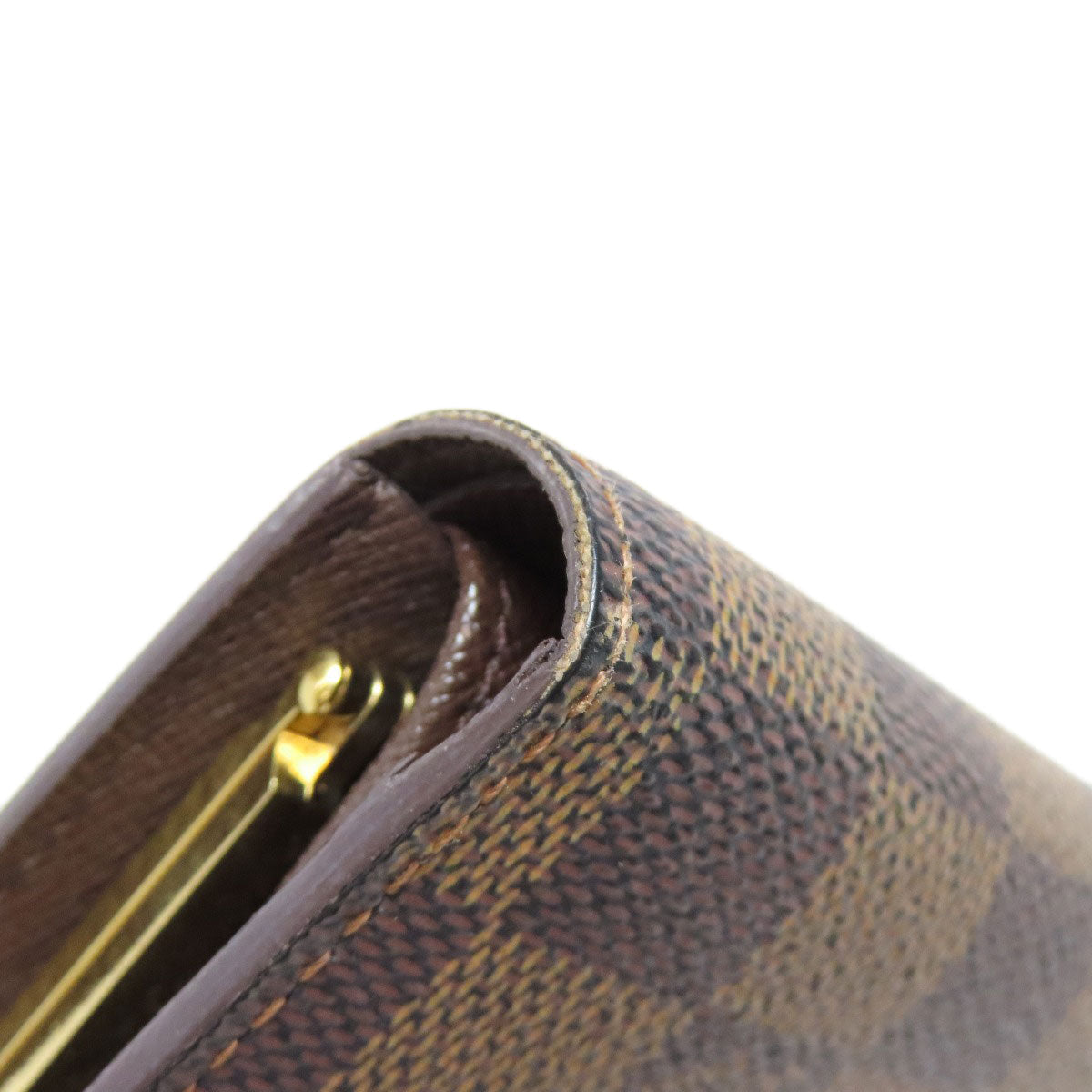 LOUIS VUITTON Bifold Wallet N61674 Damier canvas Brown Portefeuille Vienova Women  d