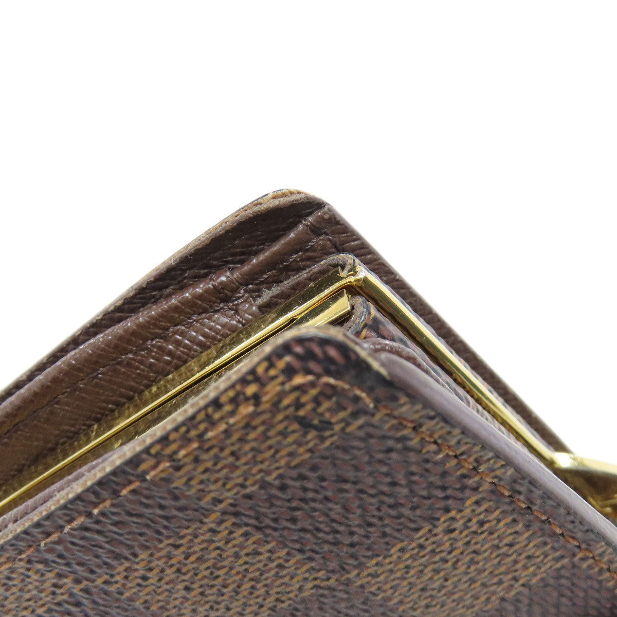 LOUIS VUITTON Bifold Wallet N61674 Damier canvas Brown Portefeuille Vienova Women  d