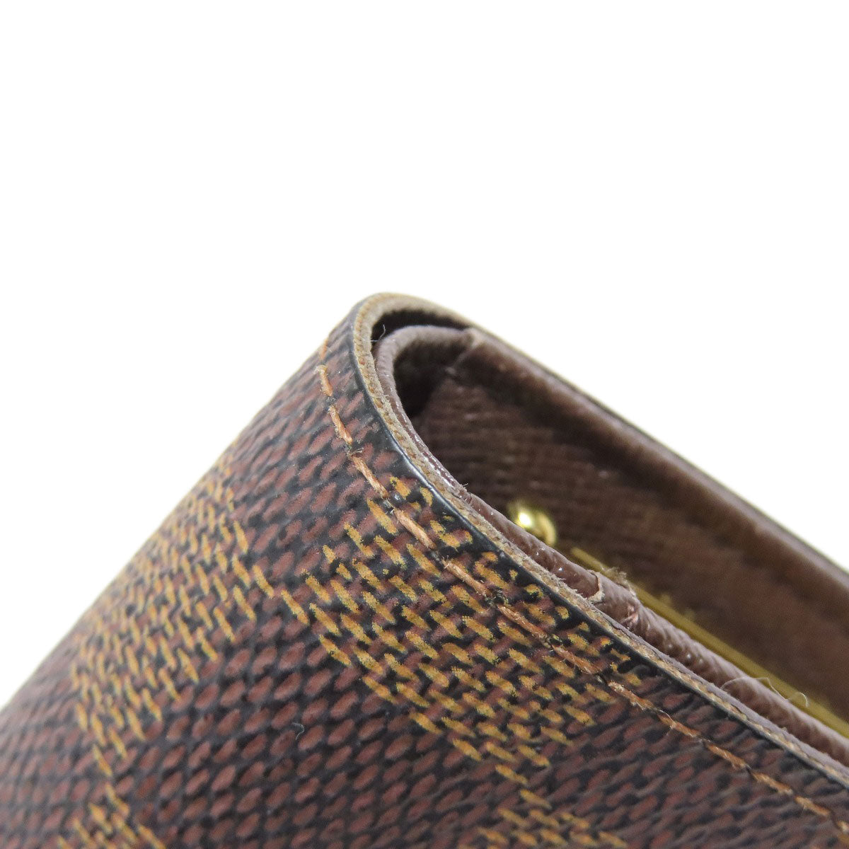 LOUIS VUITTON Bifold Wallet N61674 Damier canvas Brown Portefeuille Vienova Women  d