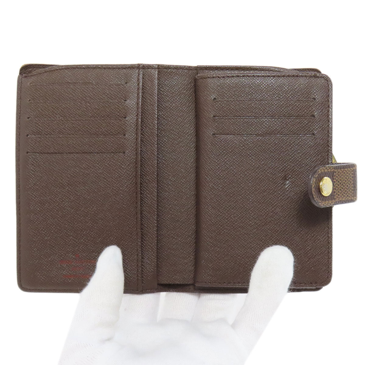 LOUIS VUITTON Bifold Wallet N61674 Damier canvas Brown Portefeuille Vienova Women  d