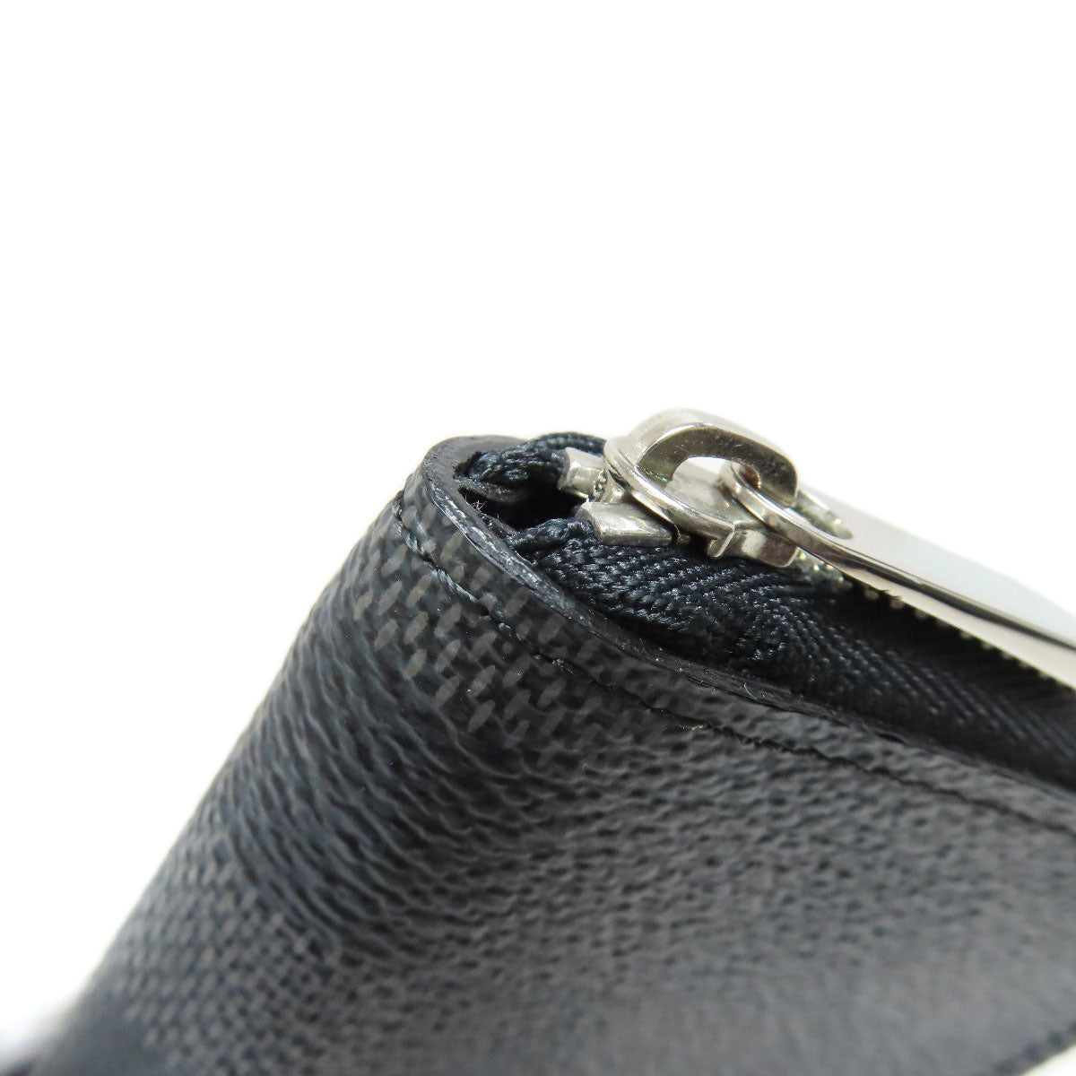 LOUIS VUITTON Coin case N63076 Damier canvas black Zippy coin purse mens  d