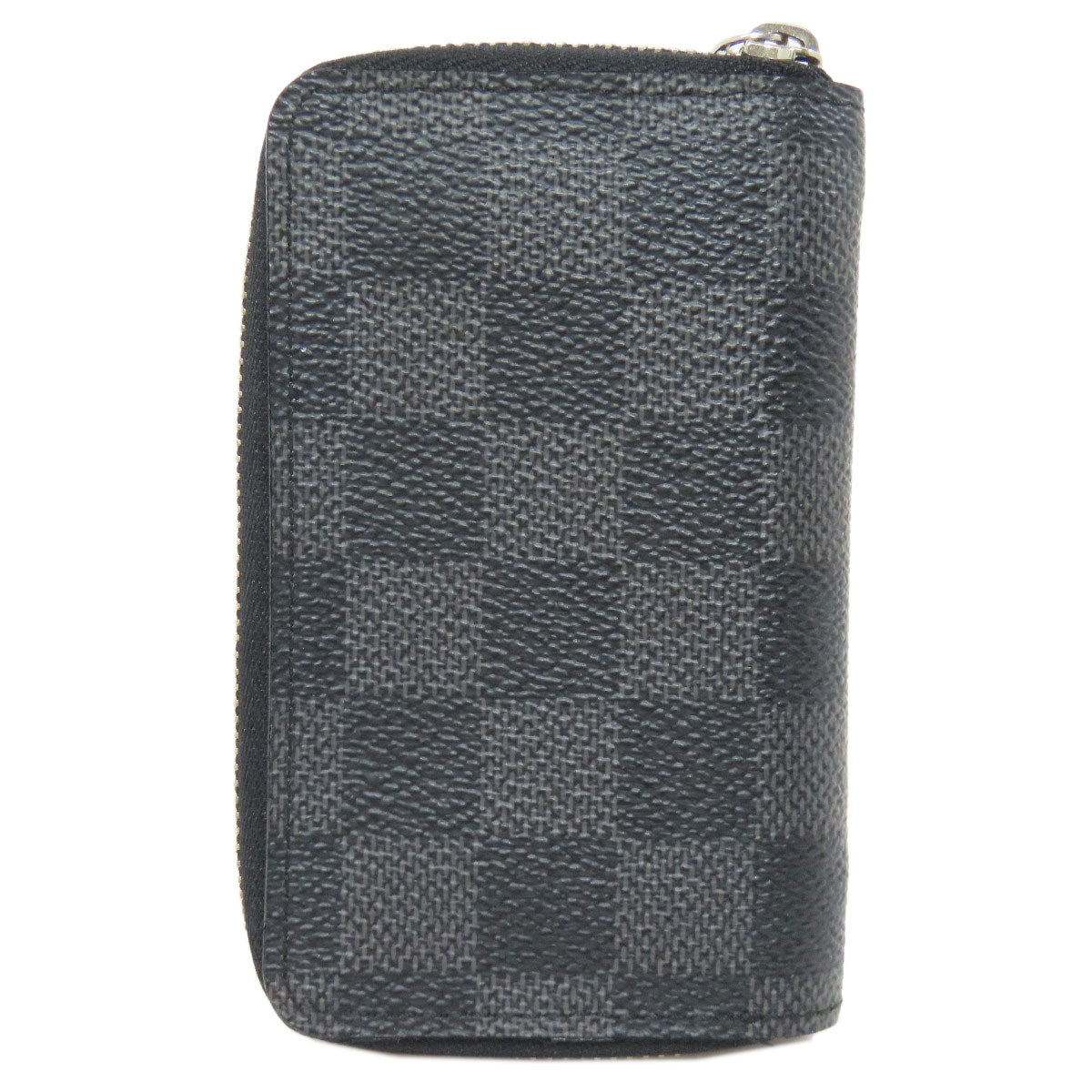LOUIS VUITTON Coin case N63076 Damier canvas black Zippy coin purse mens  d