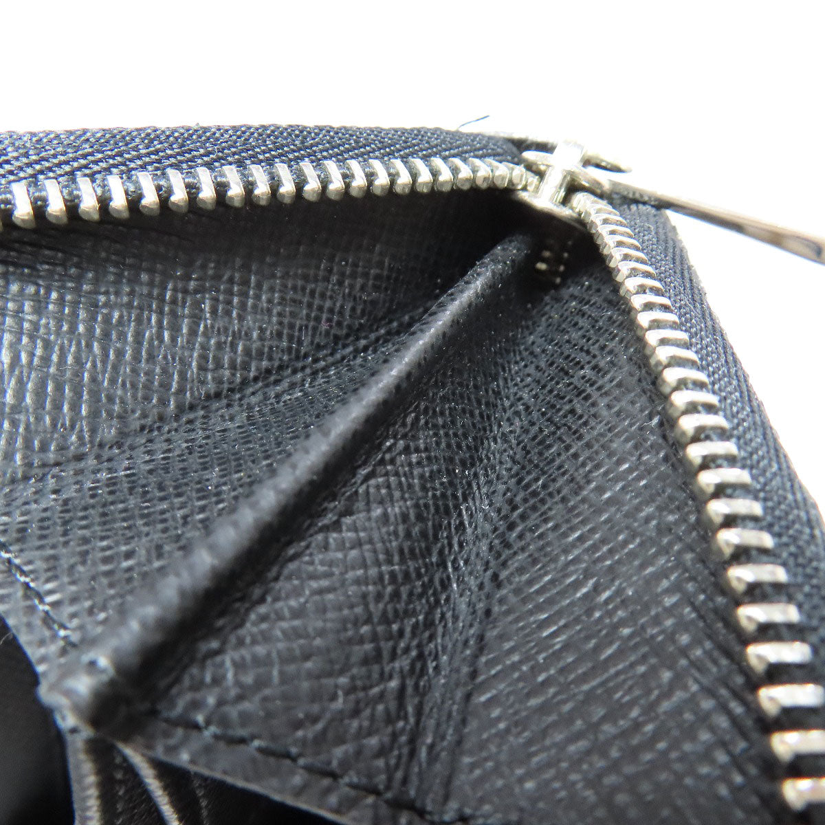 LOUIS VUITTON Coin case N63076 Damier canvas black Zippy coin purse mens  d