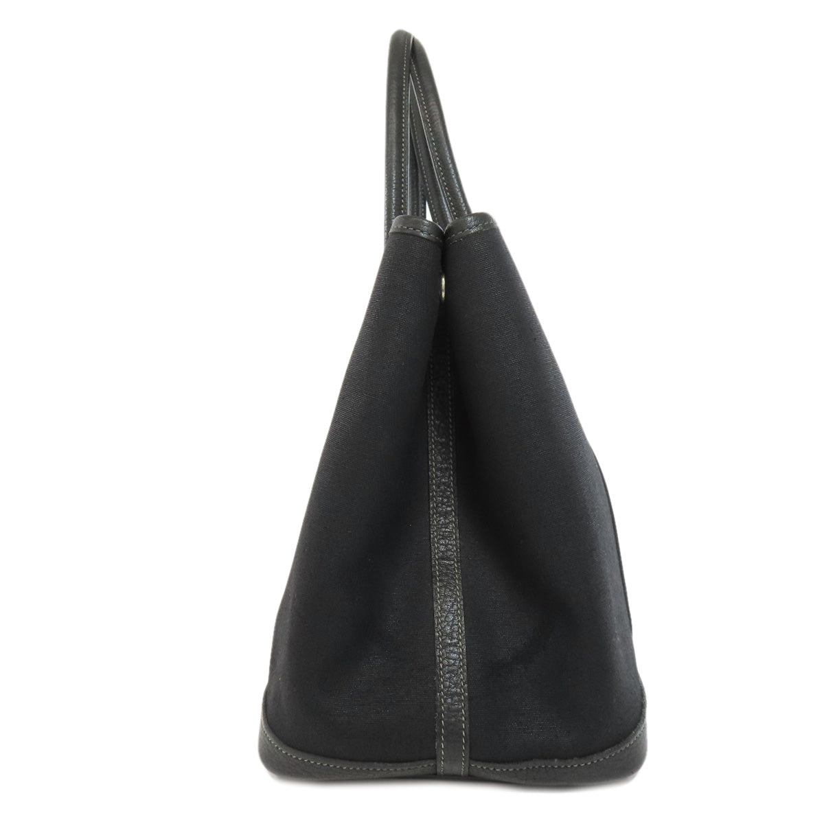 HERMES Tote Bag Towar Officche black Garden Party PM SilverMetal Women  d