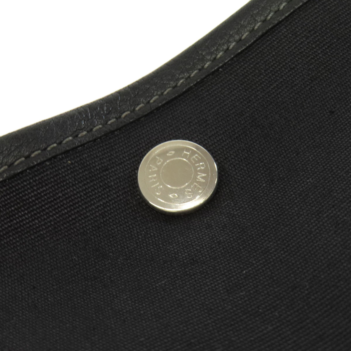 HERMES Tote Bag Towar Officche black Garden Party PM SilverMetal Women  d