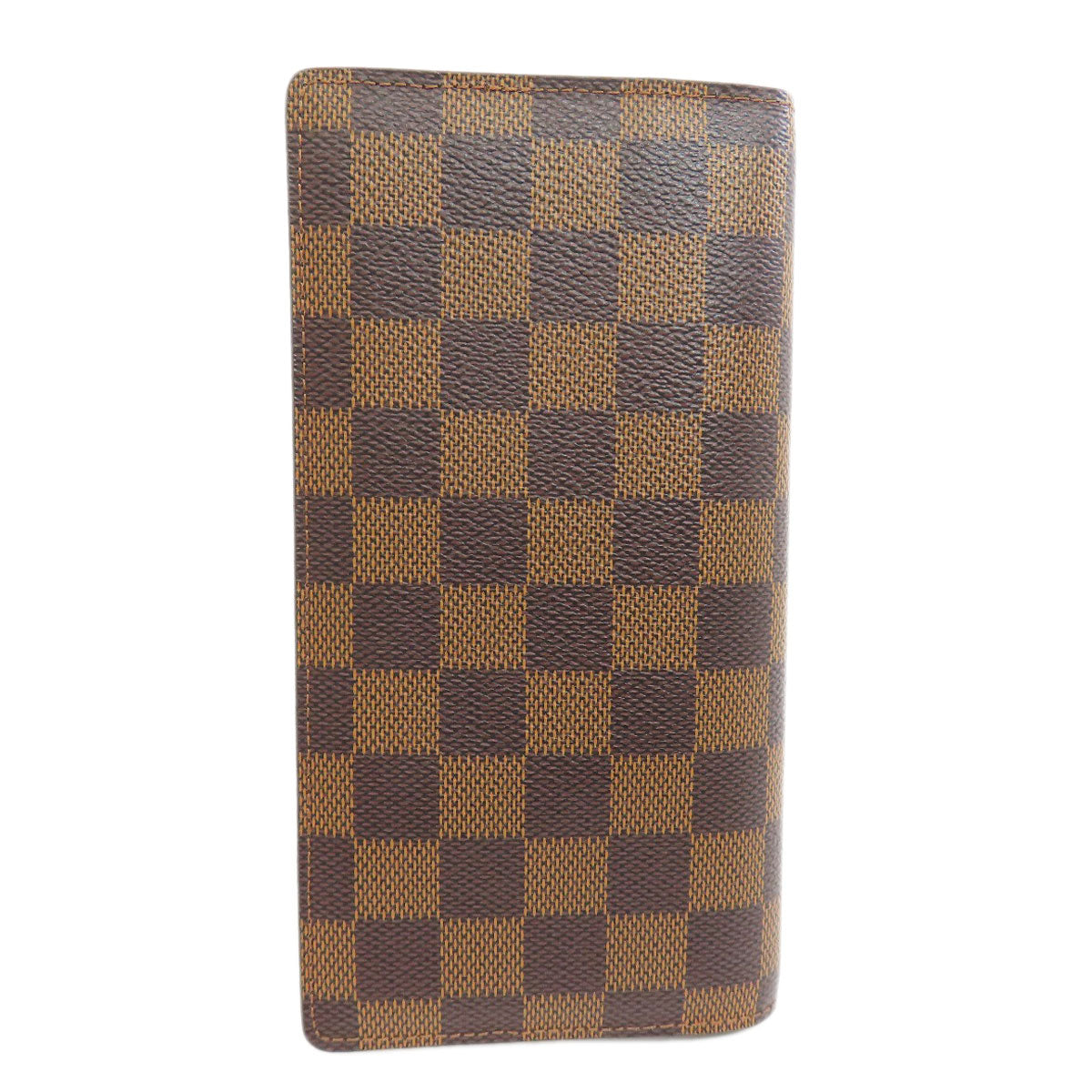 LOUIS VUITTON Long Wallet Purse N60017 Damier canvas Brown Portefeuille�EBrazza Former mens