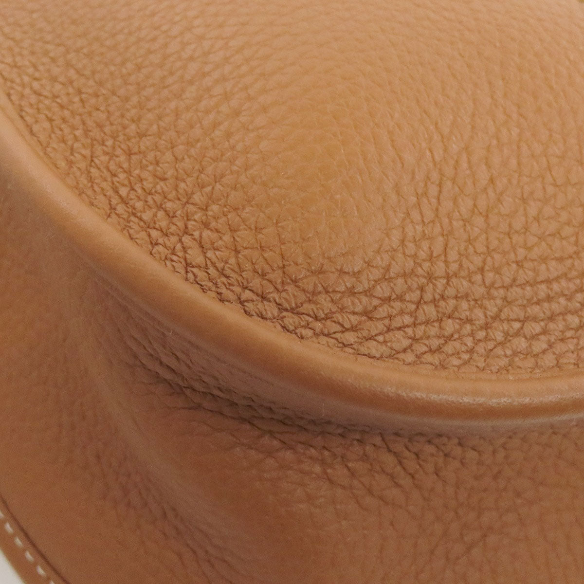 HERMES Shoulder Bag Taurillon Clemence Brown Evelyn 3 PM Gold Metal Women  d