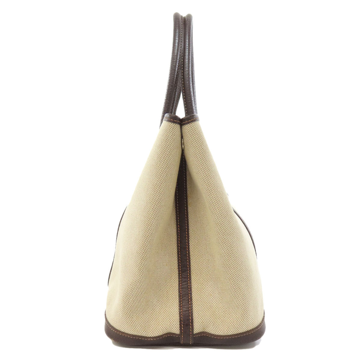 HERMES Tote Bag Tower ash beige Garden Party PM SilverMetal Women  d