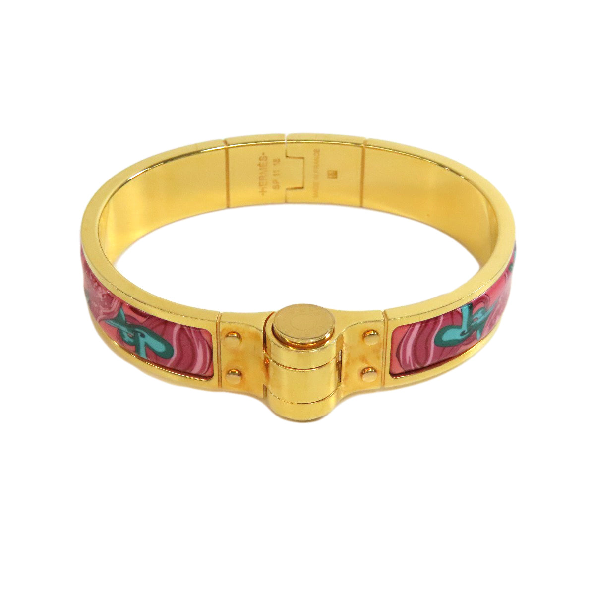 HERMES bracelet metallic gold Chaniere PM Women  d