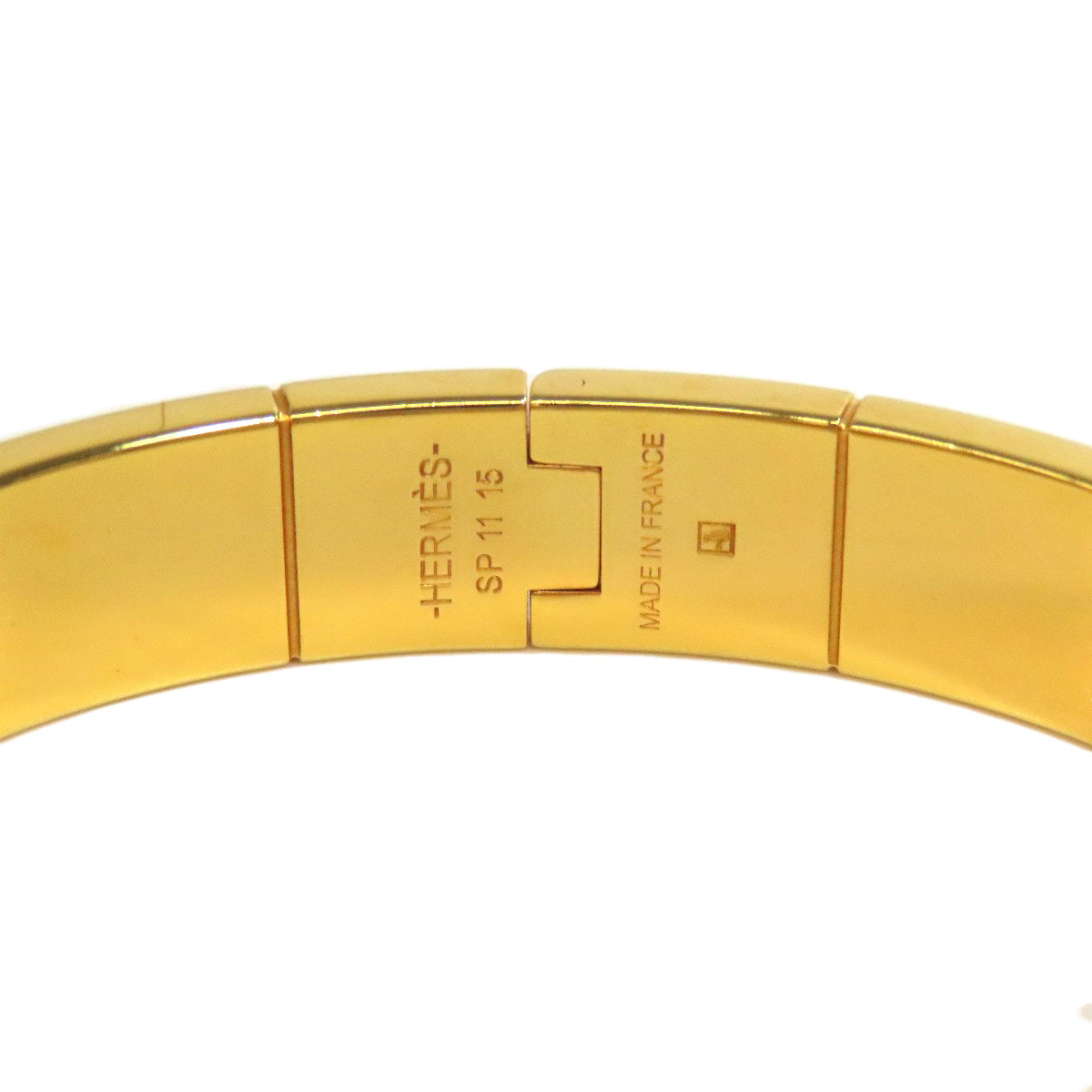 HERMES bracelet metallic gold Chaniere PM Women  d