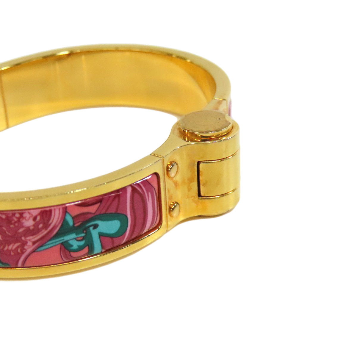 HERMES bracelet metallic gold Chaniere PM Women  d