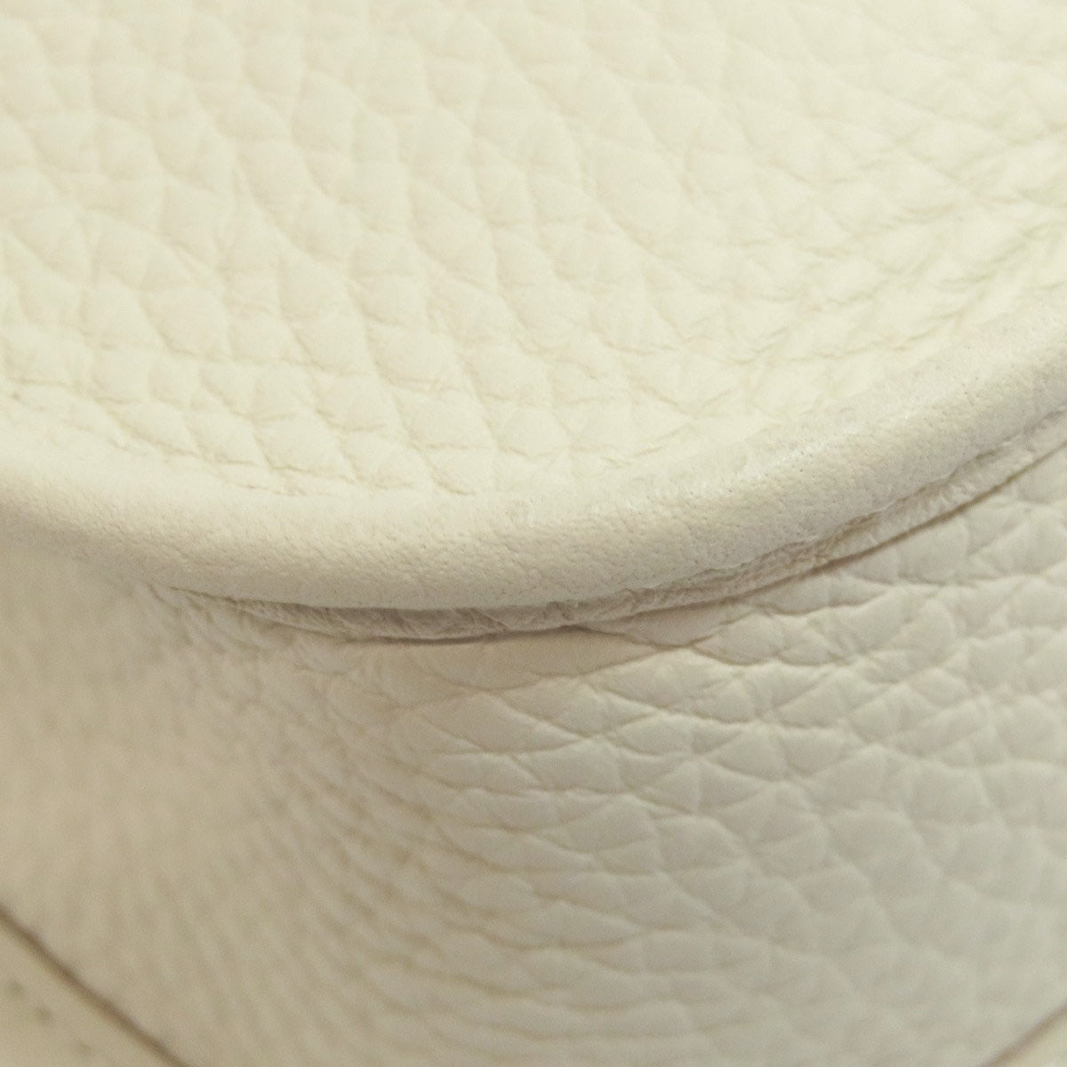 HERMES Shoulder Bag Taurillon Clemence white Evelyn TPM Amazone SilverMetal Women  d