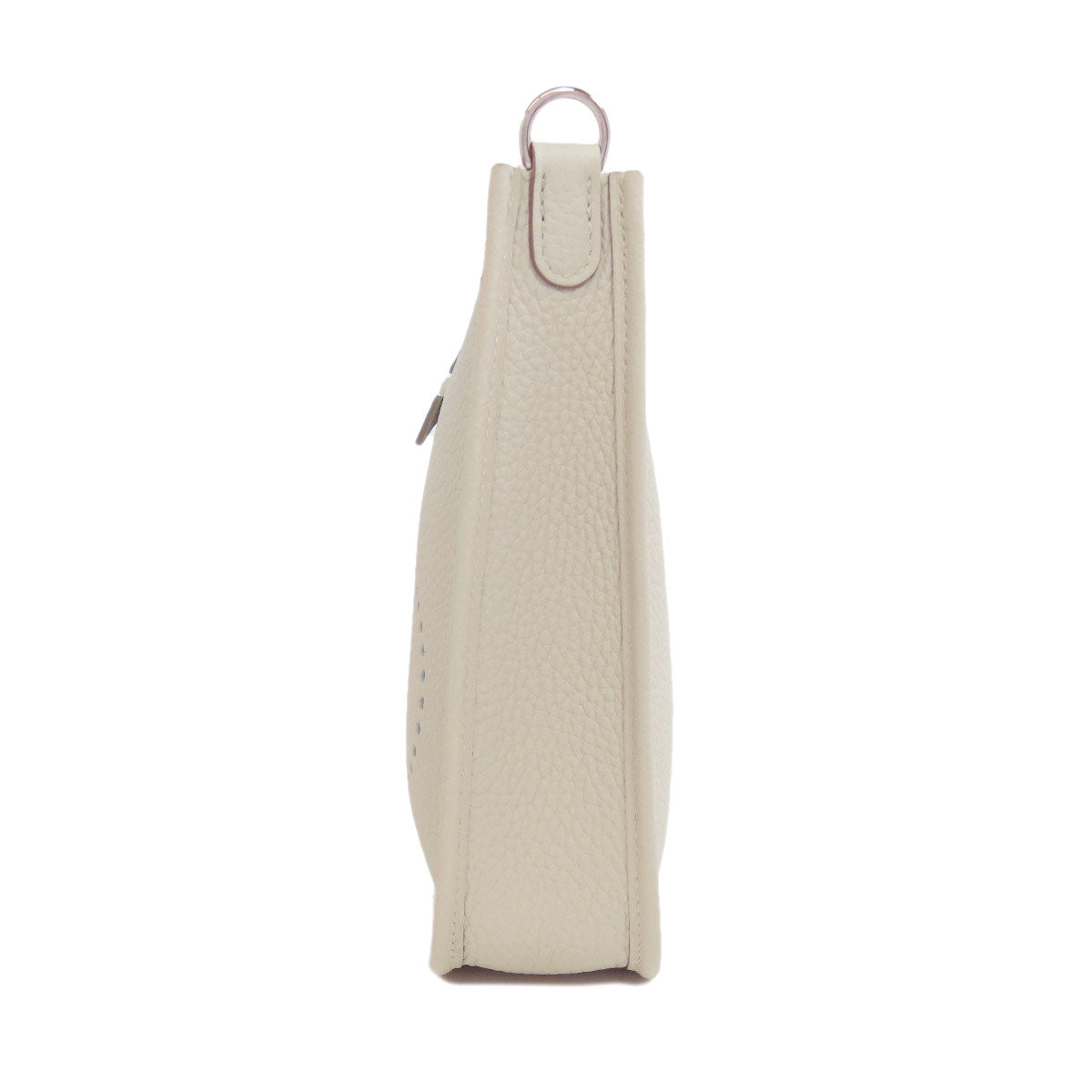 HERMES Shoulder Bag Taurillon Clemence white Evelyn TPM Amazone SilverMetal Women  d