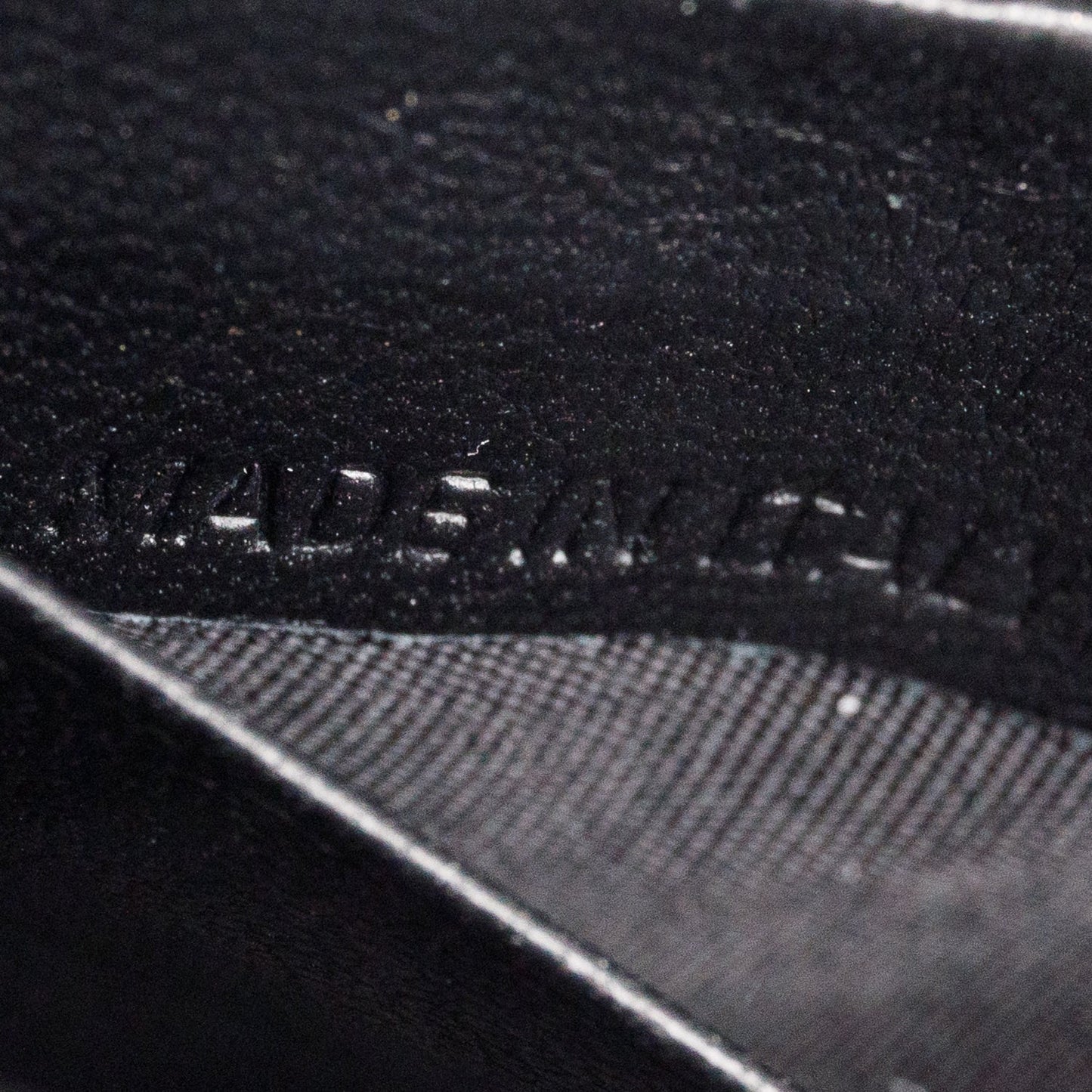 Balenciaga Black Smooth Leather Hourglass Wallet on Chain