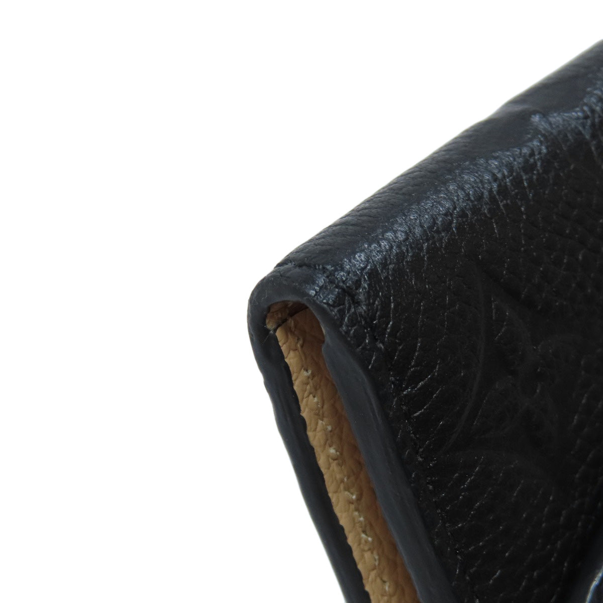 LOUIS VUITTON Bifold Wallet M62369 Ann Platt black Portefeuille Emily Women  d