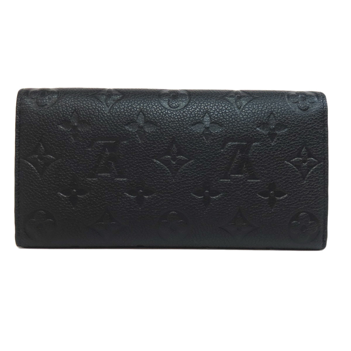 LOUIS VUITTON Bifold Wallet M62369 Ann Platt black Portefeuille Emily Women  d