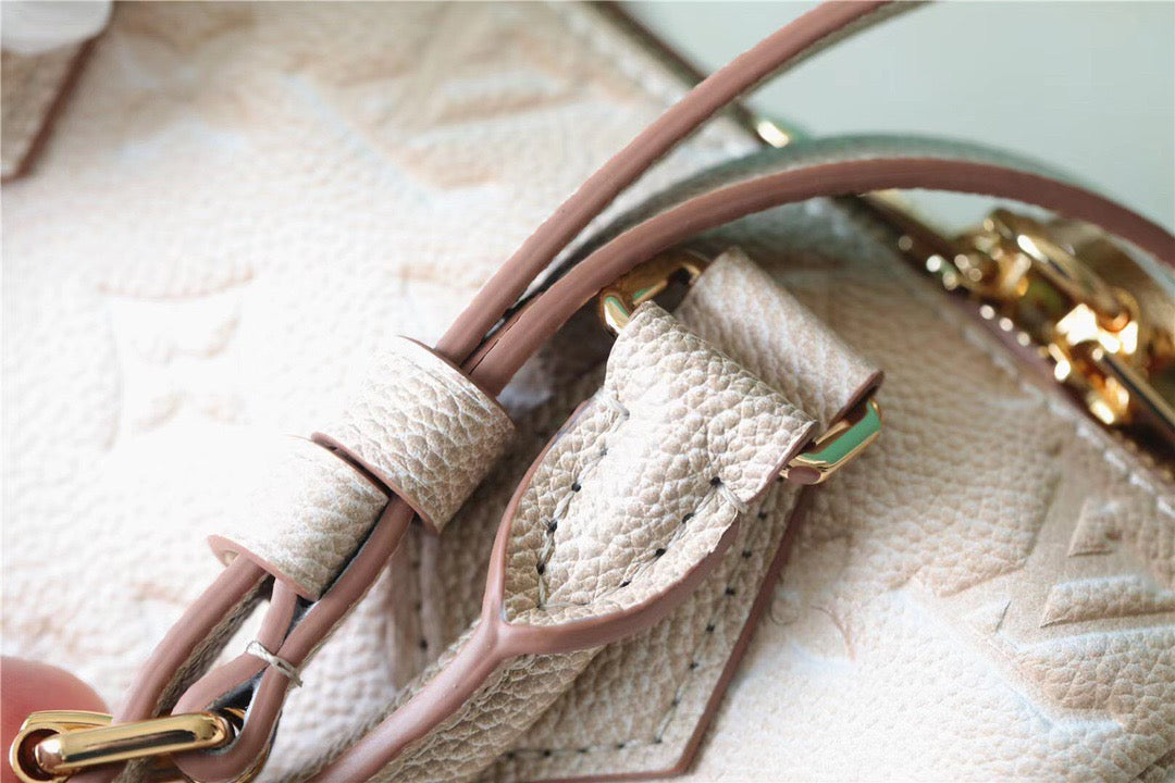 Top Quality Speedy Bandouliere 20 Monogram Empreinte Pale Beige For Women,  Shoulder And Crossbody Bags 20.5cm/8.1in Top Quality M46163