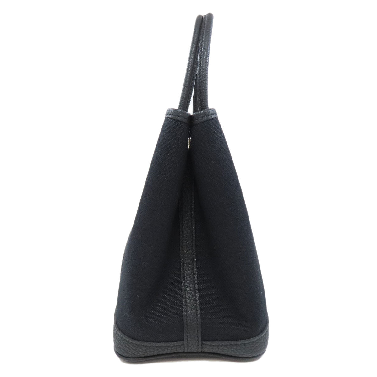 HERMES Tote Bag Toile Military, Negonda black Garden Party TPM SilverMetal Women  d