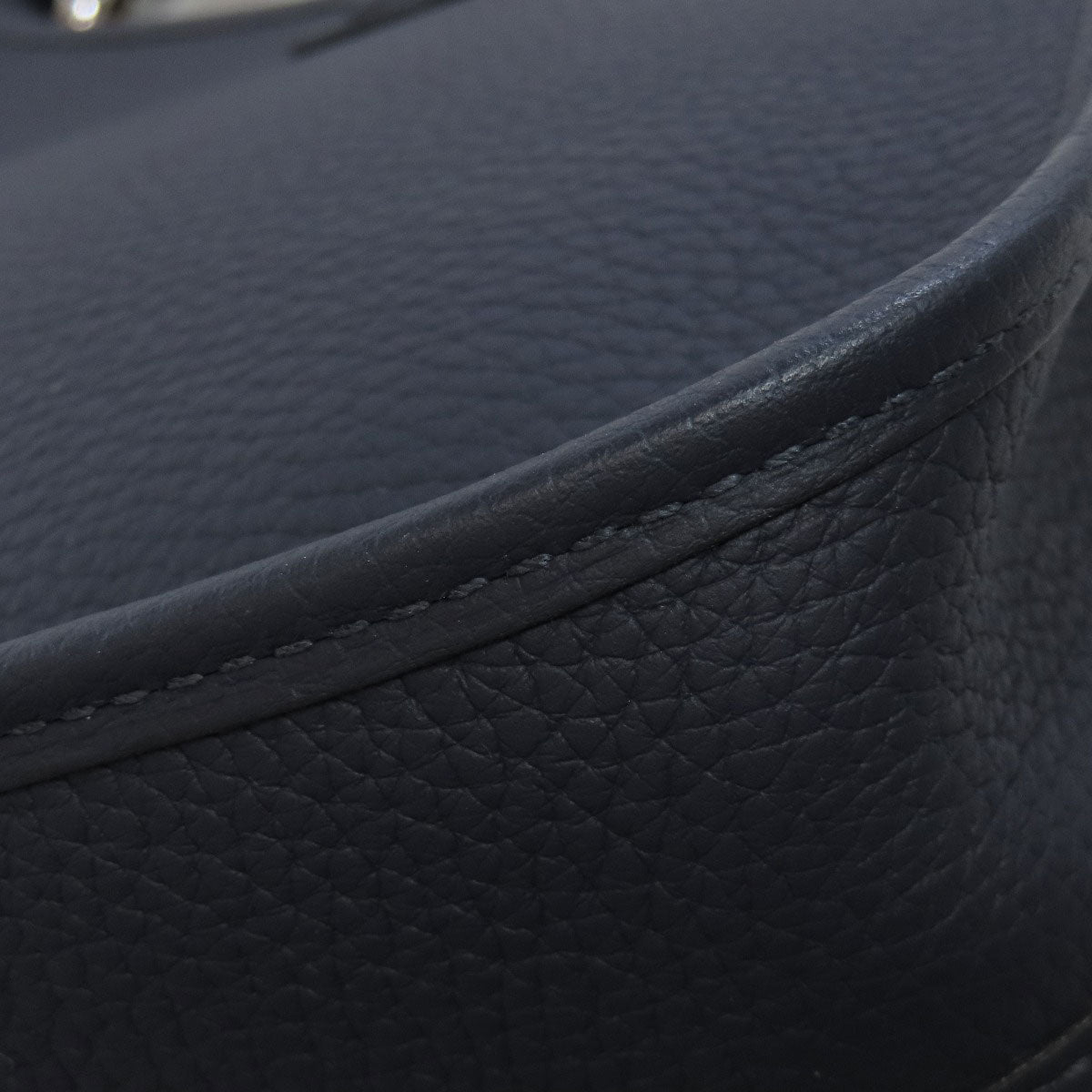 HERMES Shoulder Bag Taurillon Clemence Navy Evelyn TPM SilverMetal Women  d