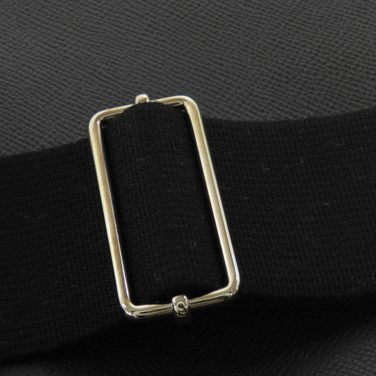 HERMES Shoulder Bag Epsom black Evelyn 3 PM SilverMetal Women  d