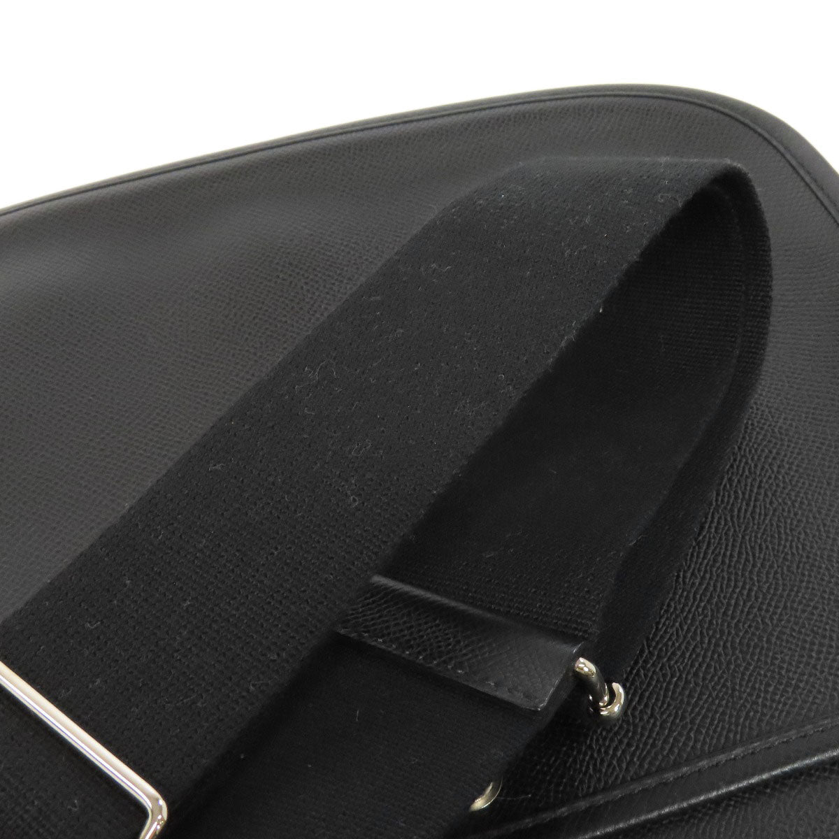 HERMES Shoulder Bag Epsom black Evelyn 3 PM SilverMetal Women  d