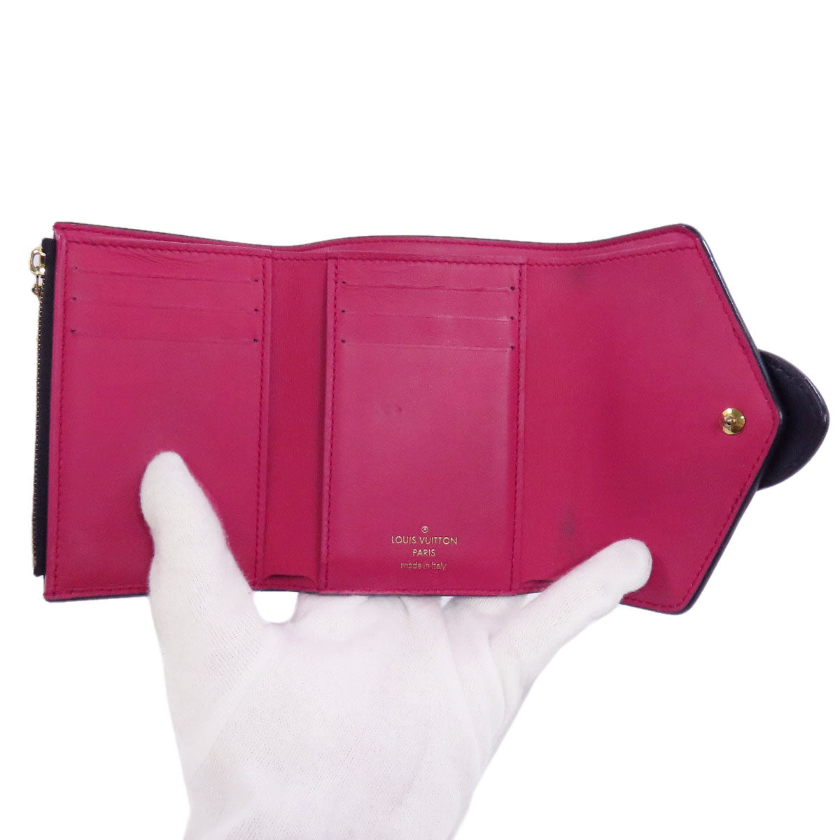 LOUIS VUITTON Bifold Wallet M69176 leather black Portefeuille LV Pont Neuf Women  d