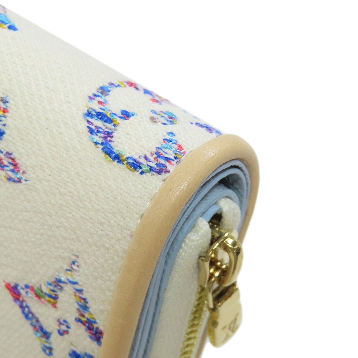LOUIS VUITTON Bifold Wallet M83500 Monogram Jaguar white Portefeuille Lou Women  d