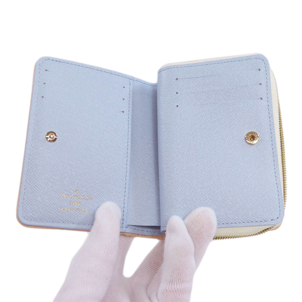 LOUIS VUITTON Bifold Wallet M83500 Monogram Jaguar white Portefeuille Lou Women  d