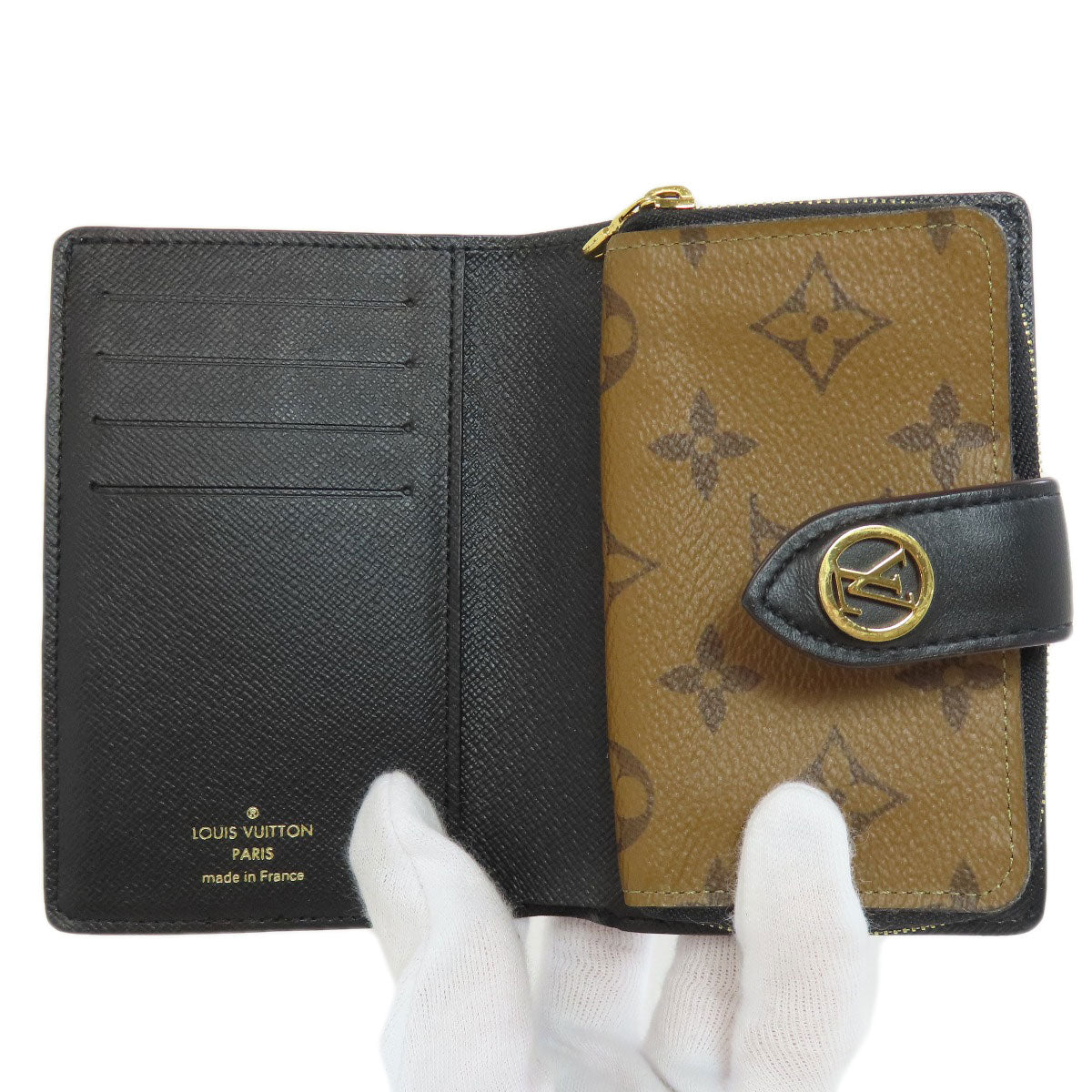 LOUIS VUITTON Bifold Wallet M69432 Monogram reverse Brown Portefeuille Juliet Women  d