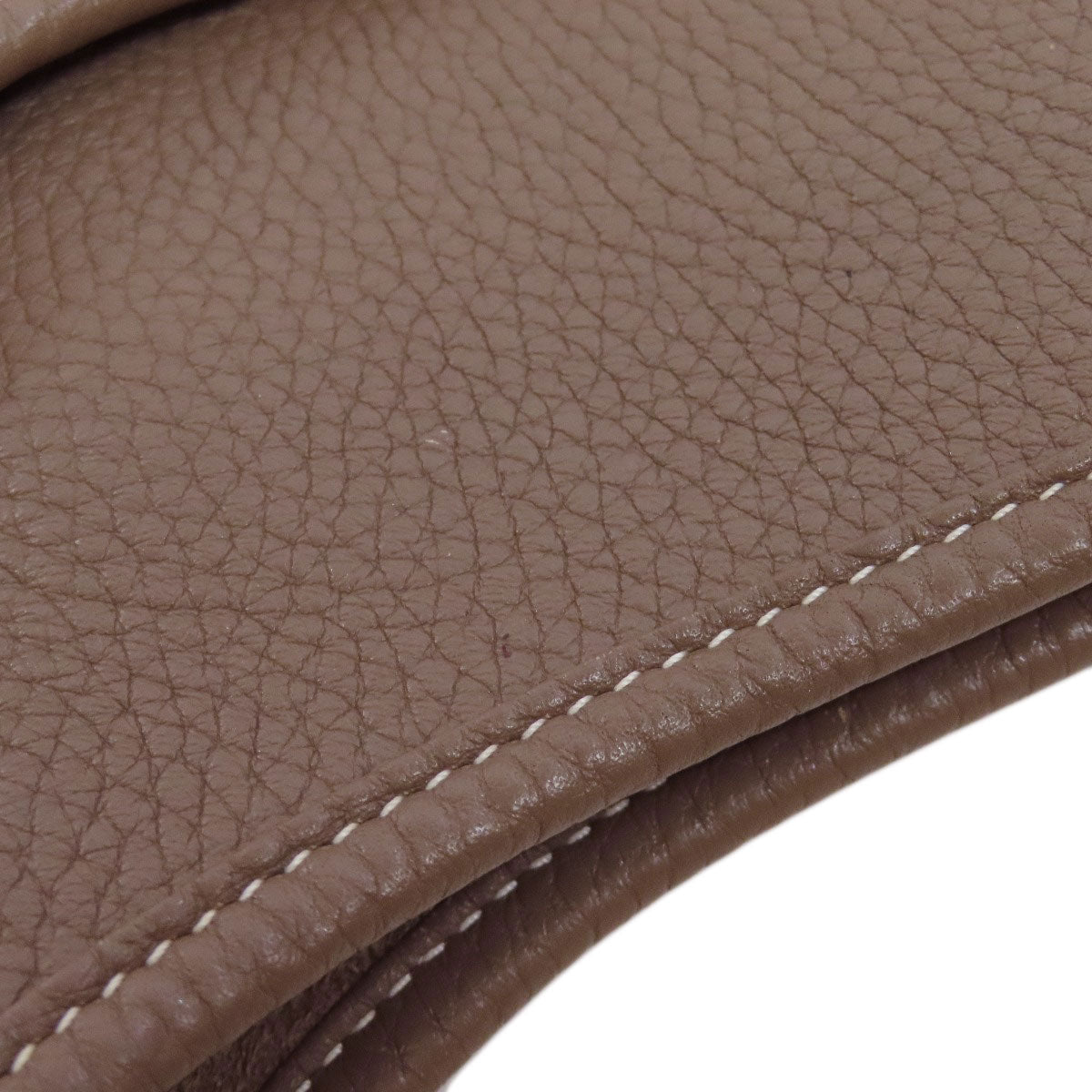HERMES Shoulder Bag Taurillon Clemence beige Evelyn 3 GM SilverMetal Women  d