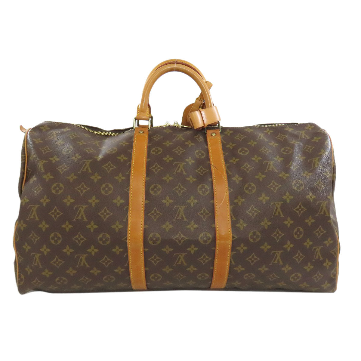 LOUIS VUITTON Boston Duffel bag M41424 Monogram canvas Brown Keepall 55 mens(Unisex)  d