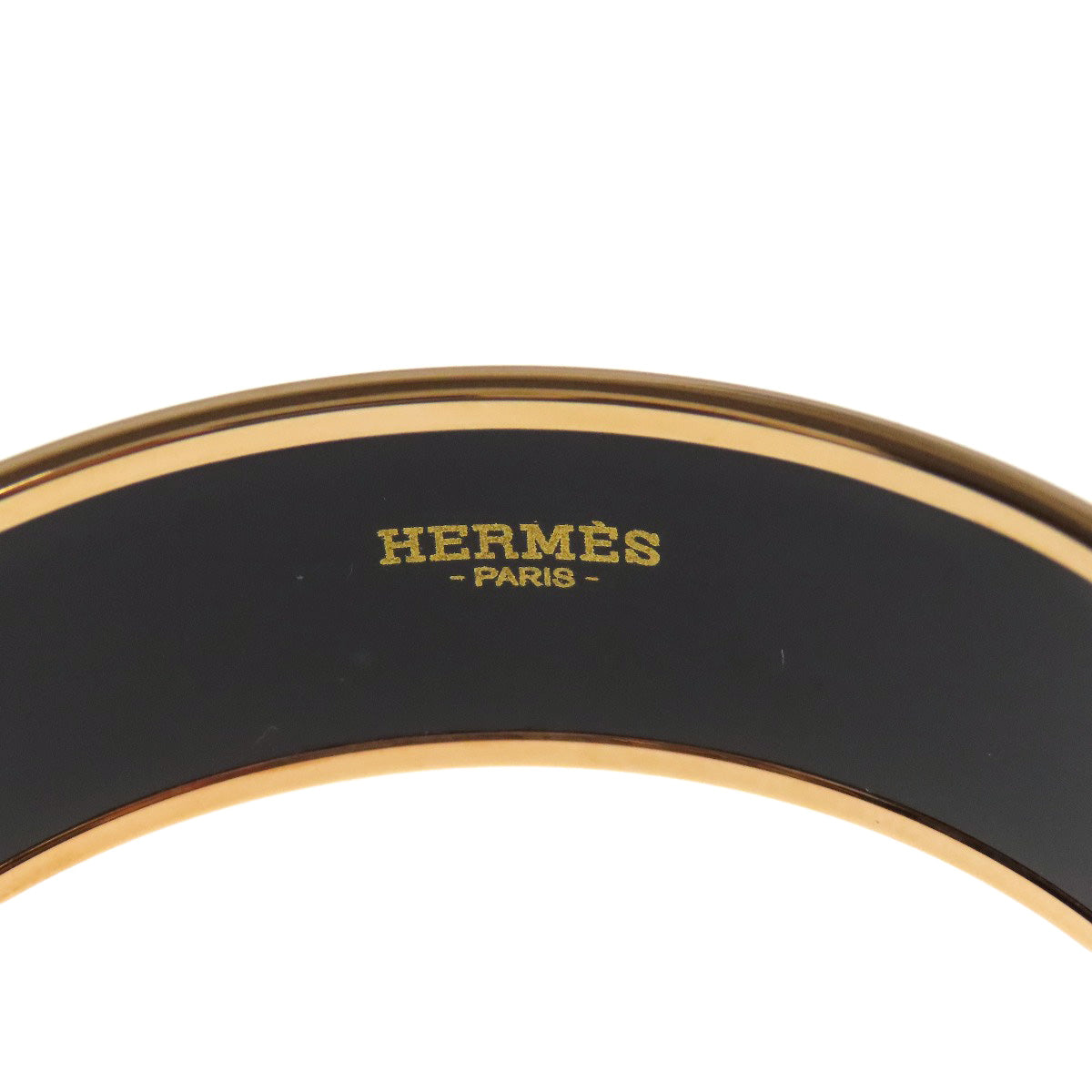 HERMES bracelet metallic pink Emaille GM bangle Women  d