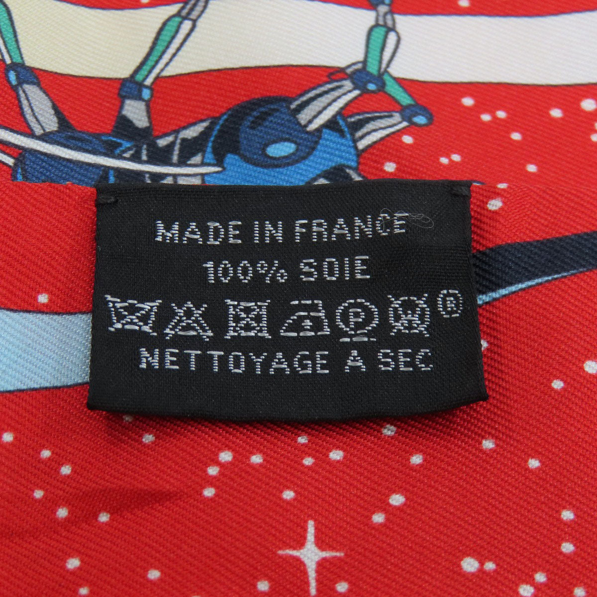 HERMES scarf silk Red Twilly Women  d