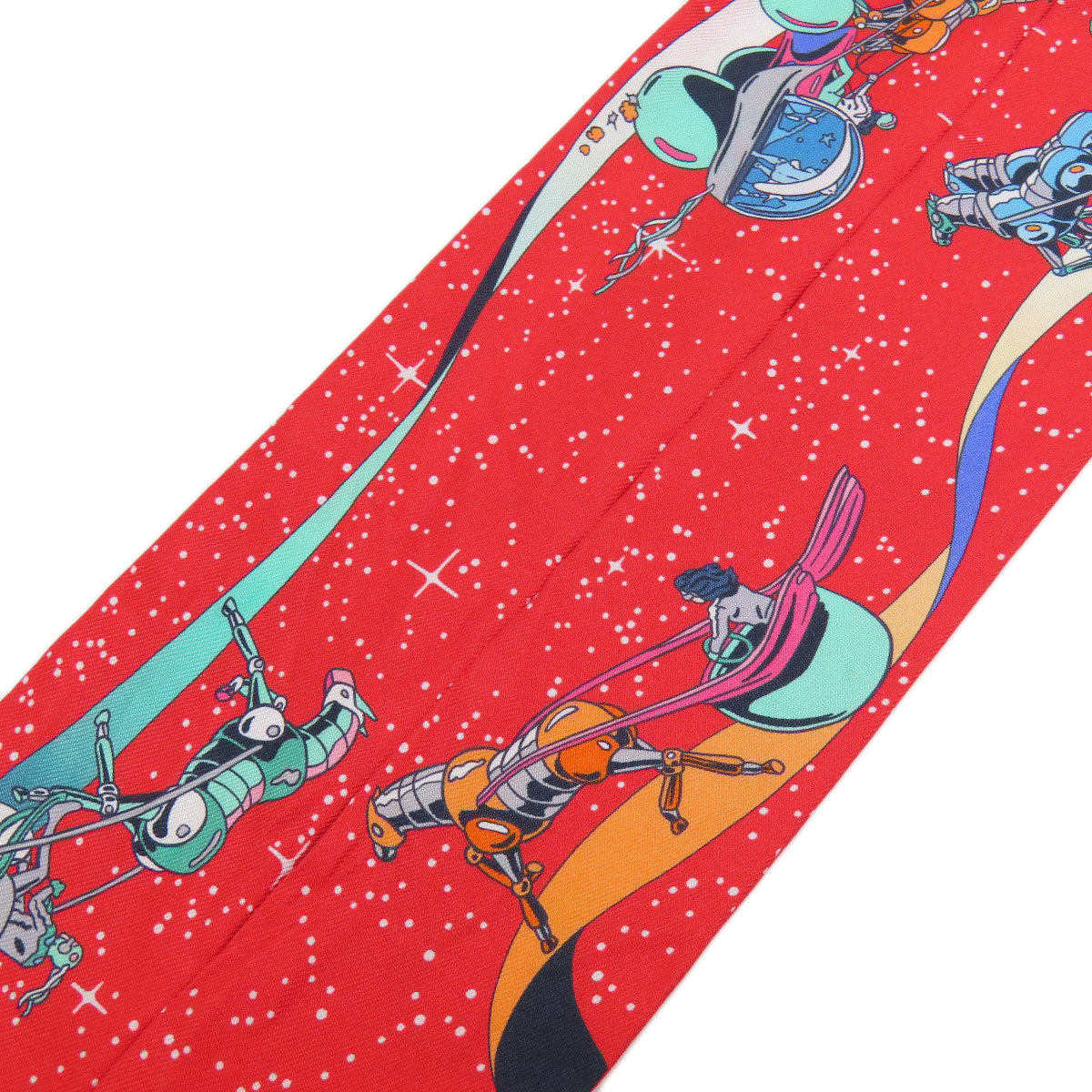 HERMES scarf silk Red Twilly Women  d